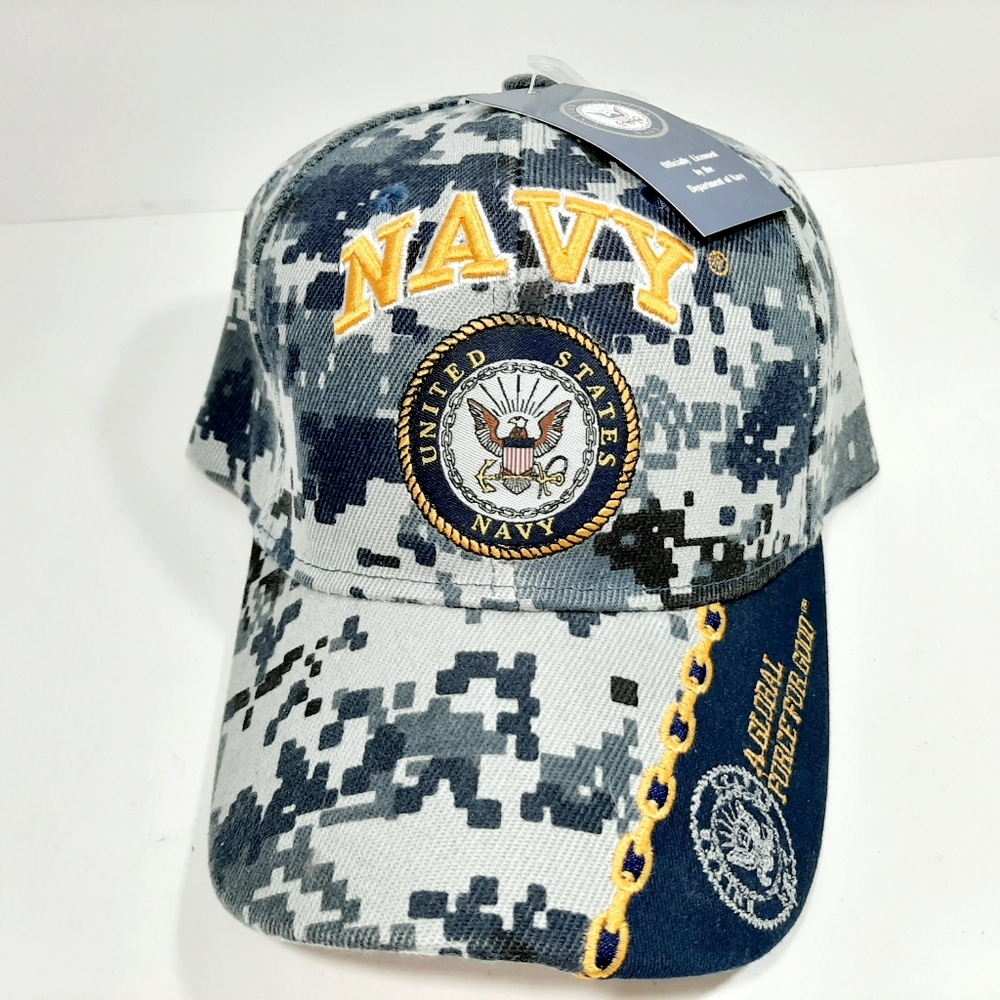 US Navy USN A Global Force For Good Hat ACU Camo B